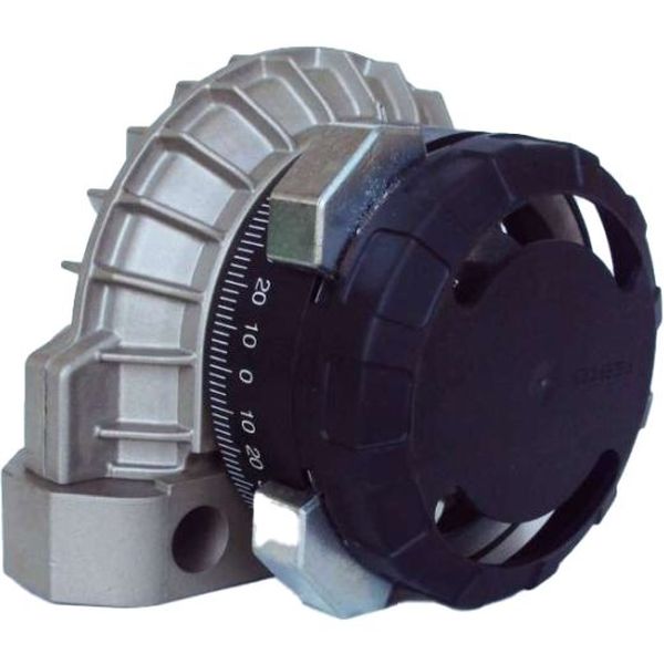 diâmetro do êmbolo 40mm, dupla ação, giratório por aleta,  anéis/placas de amortecimento elástico nas posições finais de curso, vedações PUR
