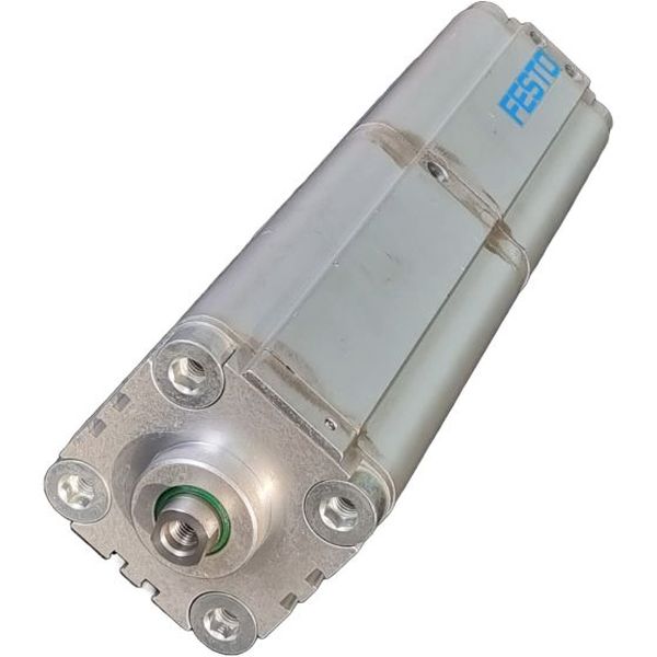 cilindro compacto, cilindro de múltiplas posições, diâmetro 63mm, anéis/placas de amortecimento elástico nas posições finais de curso, detecção de posição