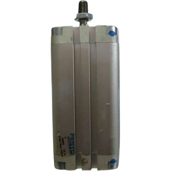 cilindro compacto, diâmetro 40mm, curso 80mm, rosca externa, anéis/placas de amortecimento elástico nas posições finais de curso, detecção de posição