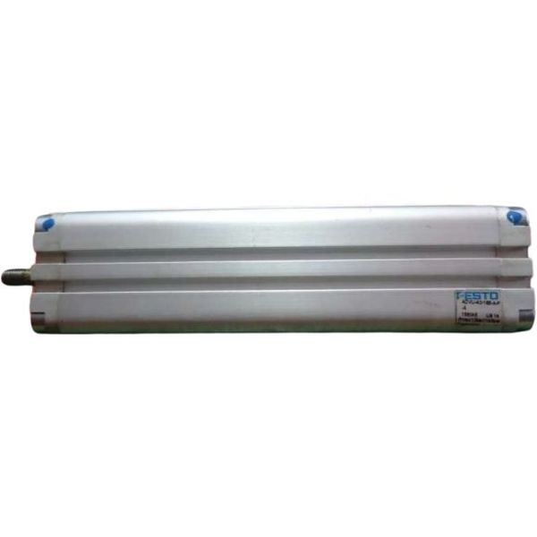 cilindro compacto, diâmetro 40mm, curso 185mm, rosca externa, anéis/placas de amortecimento elástico nas posições finais de curso, detecção de posição
