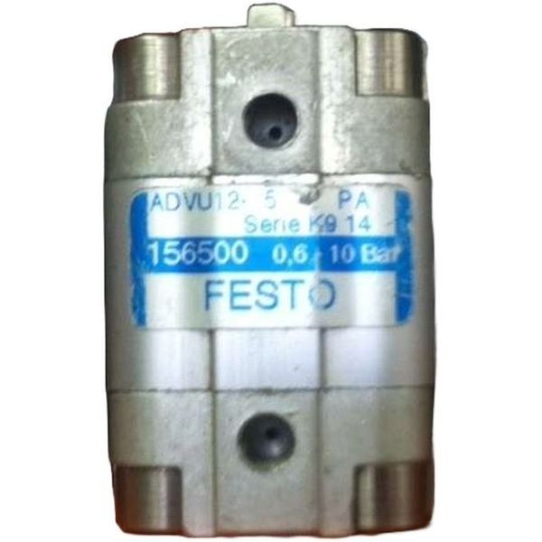cilindro compacto, diâmetro 12mm, curso 5mm, anéis/placas de amortecimento elástico nas posições finais de curso, detecção de posição