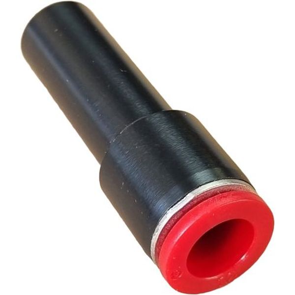 Série Pneufit C, diâmetro externo do tubo 12mm (lado da conexão rápida), diâmetro externo da haste 16mm, para tubos de poliuretano e nylon, corpo plástico PBT, vedações NBR, fluido ar comprimido