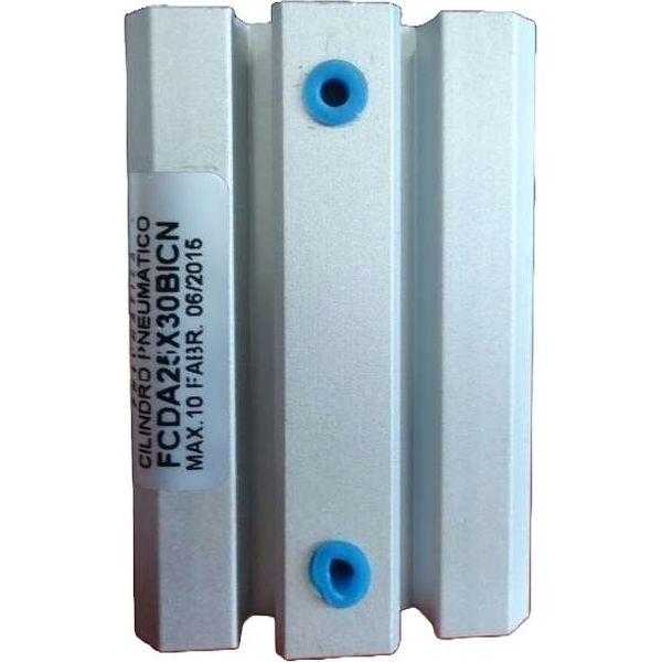 diâmetro 25mm, curso 30mm, compacto, rosca M5 interna (fêmea), dupla ação, fluido ar comprimido