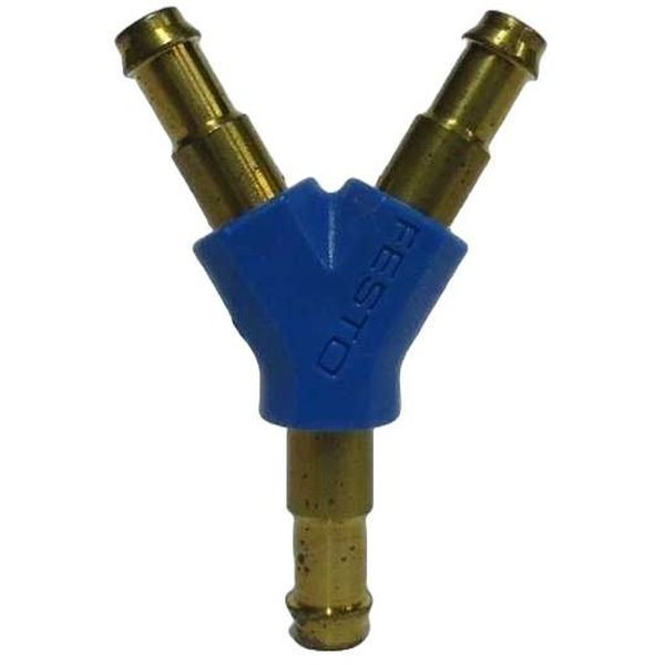 mini conector pneumático em Y, mini conexão pneumática em Y, união em Y pequena, mini conexão em Y com espigão, espigão pneumático em Y, emenda em Y, união em Y