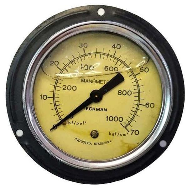 saída por trás, com flange, com glicerina, conexão rosca 1/2, mostrador 100mm, fluido óleo