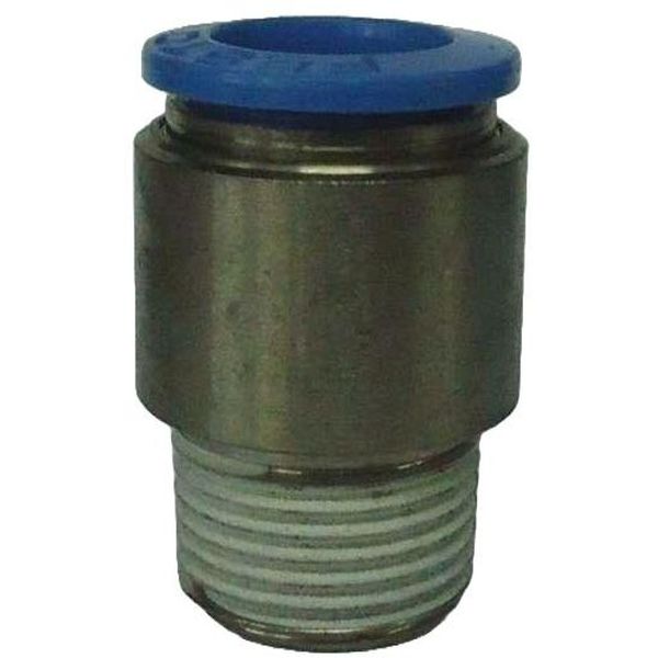 Rosca externa com sextavado interno.