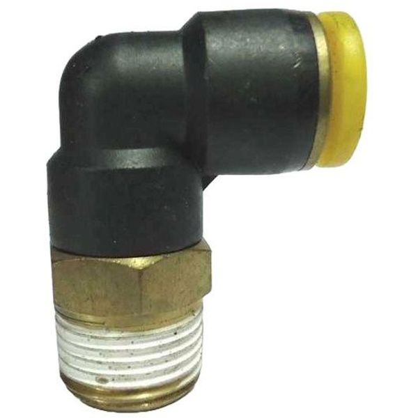 conexão roscada em L, conexão em L, conector pneumático em L, conexão L, união para tubos em L, conexão para tubos PUN e PAN, conexão pneumática, conexão instantânea, conexão rápida, conexão de engate rápido em L