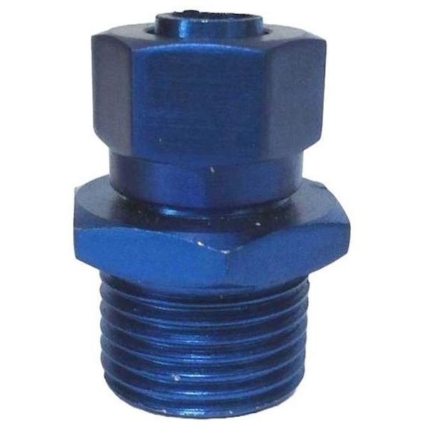 1 conexão rosca macho G1/2, 1 conexão para tubo flexível com diâmetro externo de 9mm, formato reto, pressão operacional -0,95...10bar, meio de operação ar comprimido, material corpo alumínio, anel de vedação PU