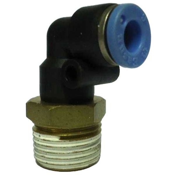 conexão roscada 3/8 revestida em teflon, conexão rápida para tudo diâmetro 6mm, meio de operação ar comprimido, anel de desengate azul