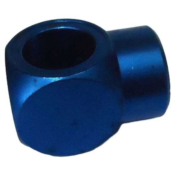 em alumínio anodizado azul