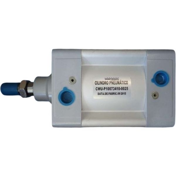 diâmetro 100mm, curso 25mm, dupla ação com amortecimento ajustável, sem canal para sensor