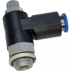 Válvula reguladora de fluxo unidirecional GRLA-1/4-QS-8-RS-B 162968 1/4X8 - FESTO
