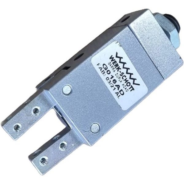 garra dupla ação, diâmetro interno 16mm, conexão M5, utilizada para manipular objetos, pinça angular, garra angular
