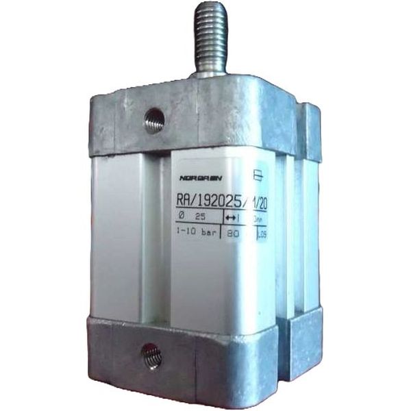 diâmetro 25mm, curso 20mm, norma ISO 21287, compacto, êmbolo magnético, dupla ação, meio ar comprimido filtrado, pressão de operação 1...10bar, conexão rosca M5