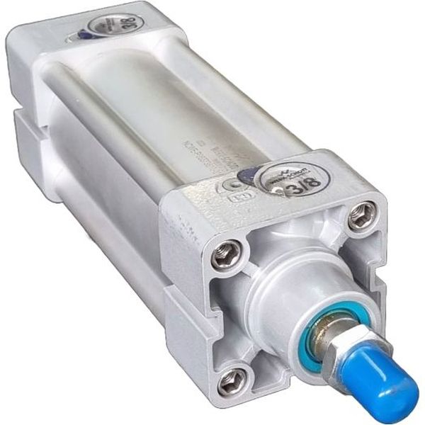 cilindro padronizado de dupla ação, diâmetro 63mm, curso 100mm, dupla ação, amortecimento ajustável