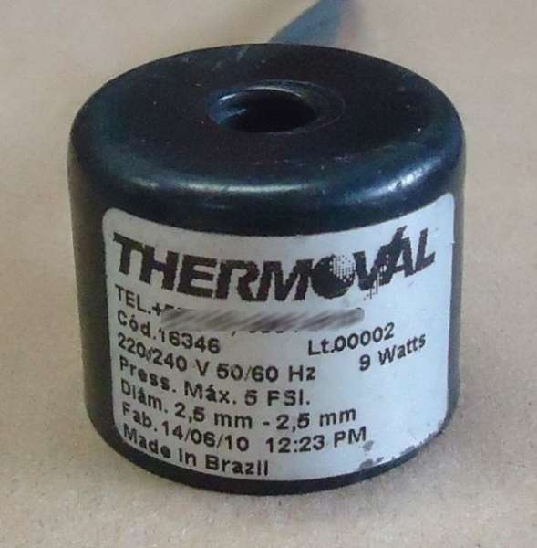 bobina elétrica, solenóide, bobina solenóide, bobina para válvula pneumática, solenóide para válvula de ar comprimido, solenóide para válvula de gás, acionamento elétrico para válvula, bobina eletromagnética
