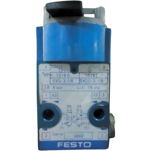 3/2 vias, conexões G1/8, acionamento mecânico, vazão 120l/min, pressão de trabalho 3,5-8bar, corpo alumínio, vedações NBR / PU