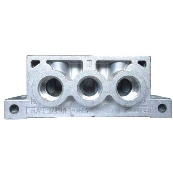 norma ISO 15407-1, meio ar comprimido, conexão do ar de comando G1/8, conexões pneumáticas G1/4, material alumínio
