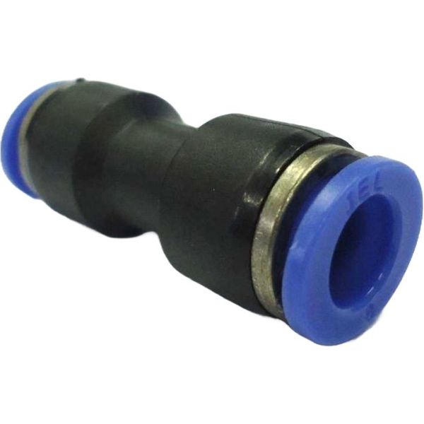 união pneumática reta, união reta de engate rápido, união pneumática, emenda para tubos, união rápida de tubos, emenda rápida de tubos, conexão pneumática, união instantânea, união para tubos pneumáticos, união para mangueiras pneumáticas