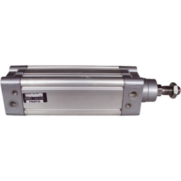 diâmetro 50mm, curso 100mm, dupla ação, amortecimento pneumático regulável de fim de curso, ISO 15552