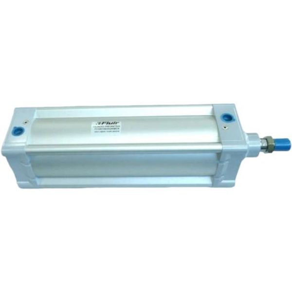 diâmetro 100mm, curso 250mm, conexão rosca G1/8, dupla ação, duplo amortecimento, êmbolo magnético, fluido ar comprimido filtrado