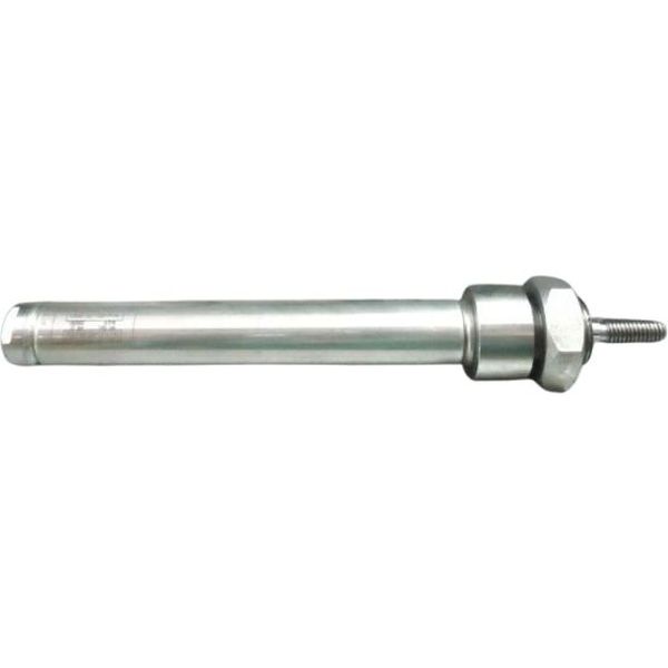 cilindro de aço inoxidável, diâmetro 20mm, curso 20mm, amortecimento elástico  nas posições finais de curso, detecção de posição