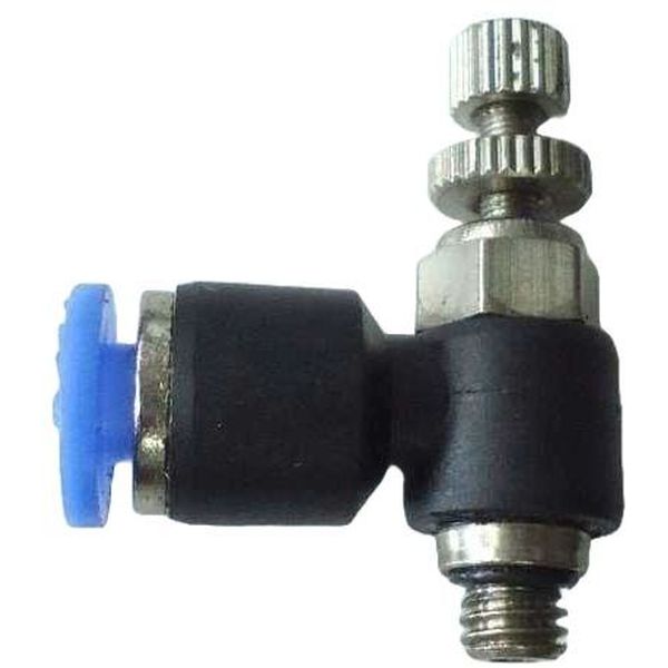 rosca M5, conexão 4mm, pressão de 10bar, rosca M5, temperatura 0°C a +60°C