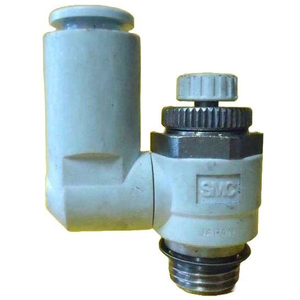conexão rosca 1/4, diâmetro do tubo 8mm, meio de operação ar comprimido, anel de desengate branco