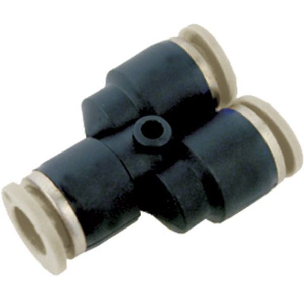 para tubo 8mm, para tubos em poliuretano ou nylon, fluidos ar / água / vácuo, anel de desengate branco