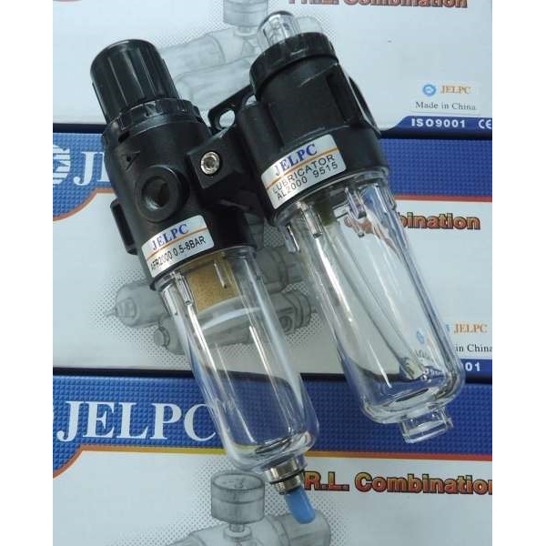 filtro regulador AFR2000, lubrificador AL2000, conexão rosca 1/4, drenagem semi-automática, fluido ar, capacidade de filtragem 40 microns, pressão de trabalho 0,5-10bar