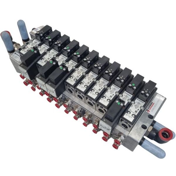 válvulas solenóide VS26S517DF213A, 5/2 vias, ISO 15407-2, atuação piloto / retorno mola, corpo alumínio