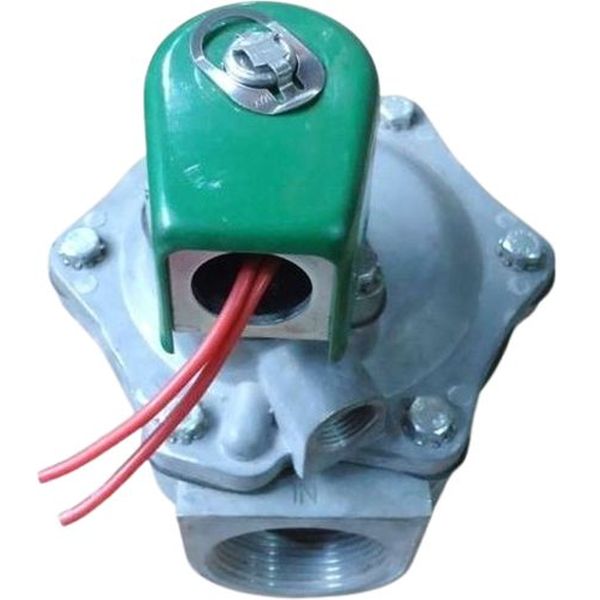 função 2 vias, conexão rosca 1.1/2NPT, operação por diafragma, tensão da bobina 120V/60, fluidos ar / gás inerte