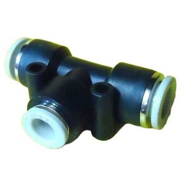 2 conexões para tubo diâmetro 10mm, 2 conexões para tubo diâmetro 8mm, fluido ar comprimido, anel de desengate branco
