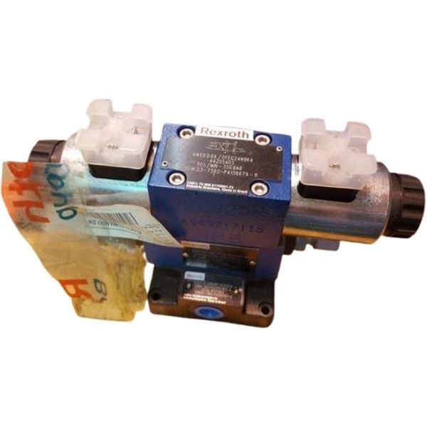 pressão máxima 350bar, 4 conexões úteis, tamanho 6, centro D,  Série 6X, 24V, com acionamento de emergência coberto, sem conector