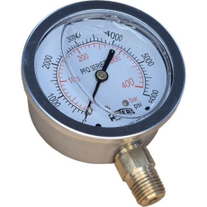 Man&ocirc;metro PFQ814R1R11 400bar 6000psi com glicerina - WINTERS