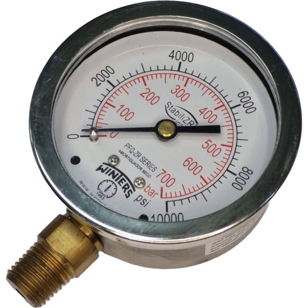 saída por baixo, conexão 1/4NPT, com StabiliZR , mostrador 63mm, caixa aço inoxidável