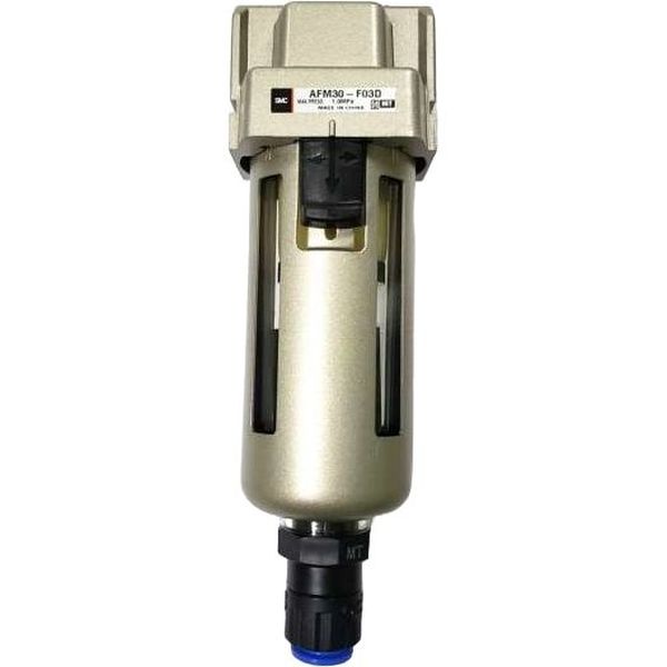 conexão rosca G3/8, vazão 450Nl/min, grau de separação 99,9% ou mais, dreno manual, grau de filtragem 0,3 microns