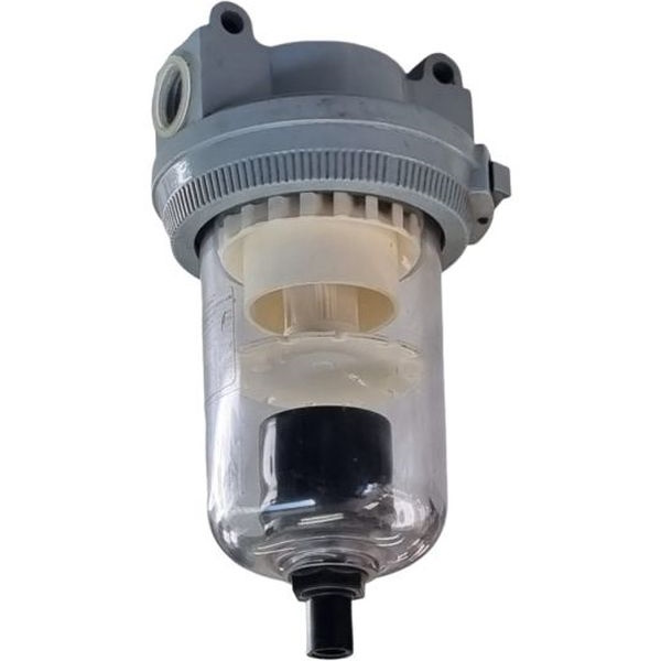 conexão rosca 1/2npt, transparente, com dreno automático interno