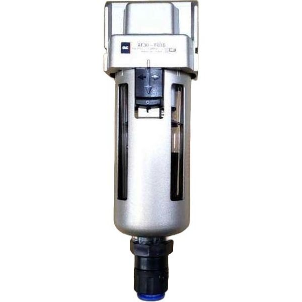 conexão rosca G3/8, vazão 2200Nl/min, volume copo 20cm3, dreno manual, grau de filtragem 5 microns
