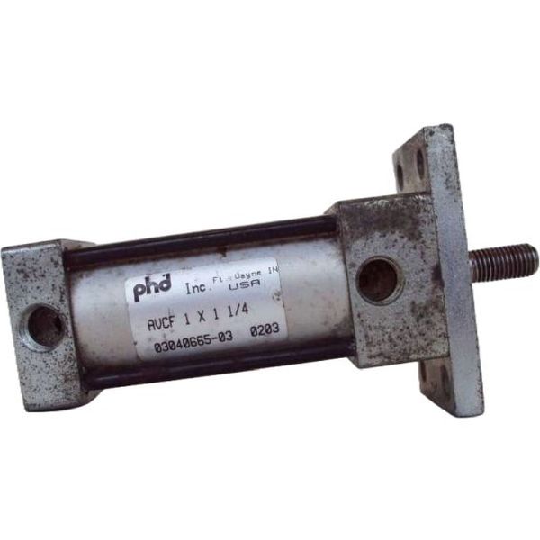 diâmetro 1, curso 1.1/4, com tirantes, com flange dianteira