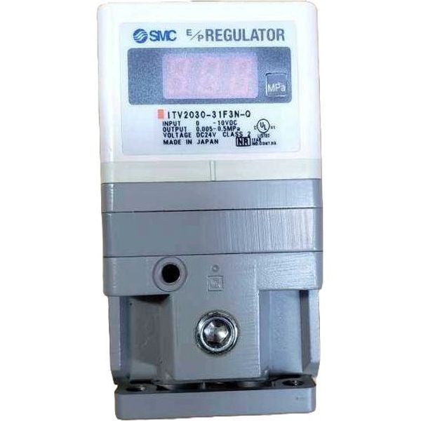 com indicador de pressão digital, proteção IP65, tamanho do corpo 2000, pressão de regulagem até 9bar, tensão de alimentação 24VDC, vazão 1500l/min