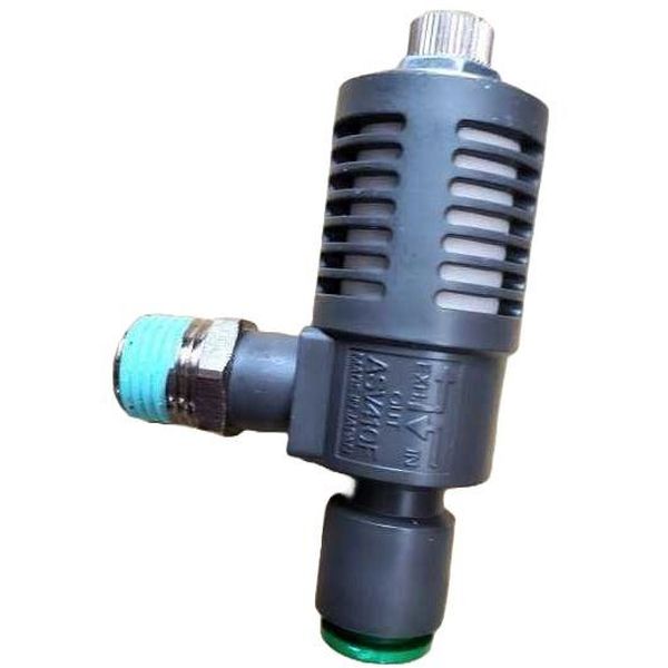 conexão rosca 1/4, conexão para tubos com diâmetro 8mm, rosca revestida com teflon, anel de desengate verde