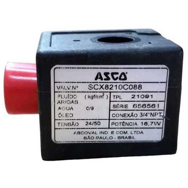 para válvula SCX8210C088, quadrada, encapsulada, ligação elétrica com pinos