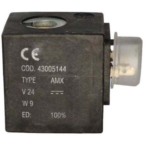 voltagem 24V 50, potência 9W, classe de isoamento F, 100%ED ligação elétrica com plugue, tipo AMX