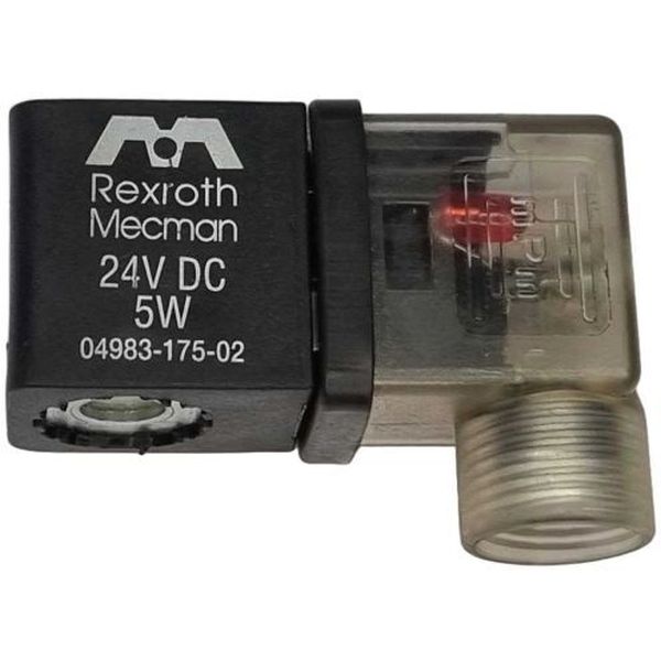 tensão 24VDC, potência 5W, encapsulada, ligação elétrica com plugue, plugue com led
