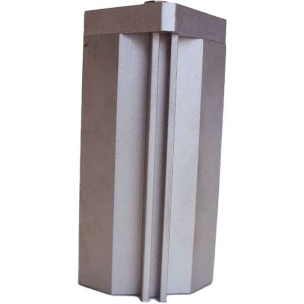 cilindro compacto, dupla ação, haste simples, haste antigiro, com êmbolo magnético, diâmetro 20mm, curso 50mm, fluido ar