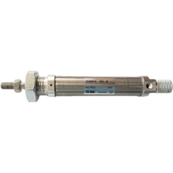 Série C85, cilindro padronizado, com êmbolo magnético, simples ação, haste simples, diâmetro 16mm, curso 30mm 