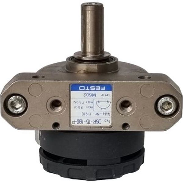 diâmetro do êmbolo 16mm, dupla ação, giratório por aleta, anéis/placas de amortecimento elástico nas posições finais de curso, vedações PUR