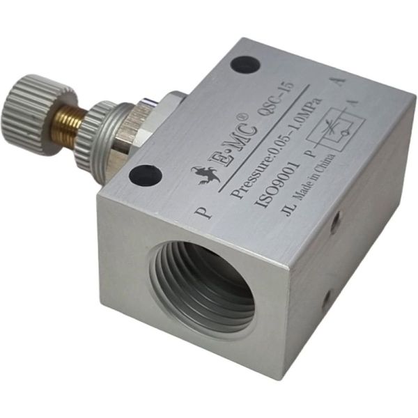 conexão 1/2, pressão máxima 1.5MPa, vazão 1900l/min, meio de trabalho ar comprimido