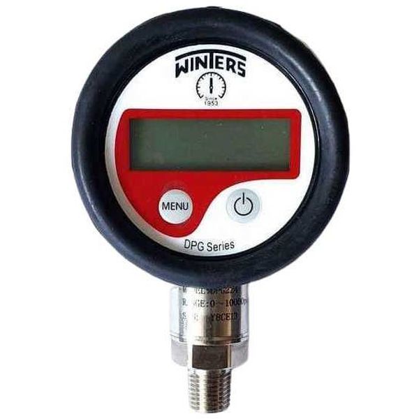 saída por baixo, conexão 1/4NPT, mostrador 63mm, display 4 dígitos, caixa ABS